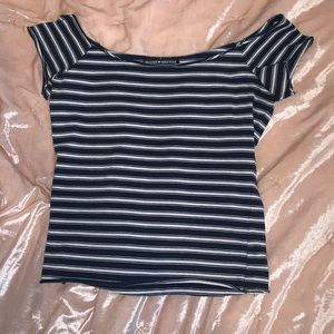 Blue and White striped top from Brandy Melville